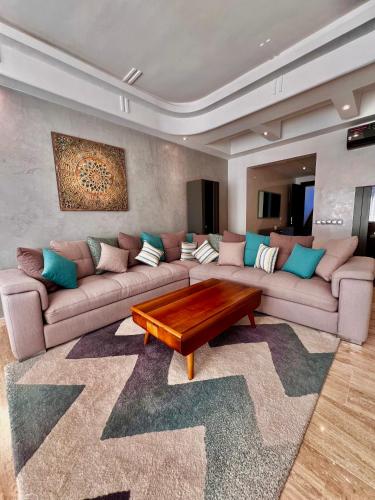 Posezení v ubytování Belle appartement avec vue panoramique