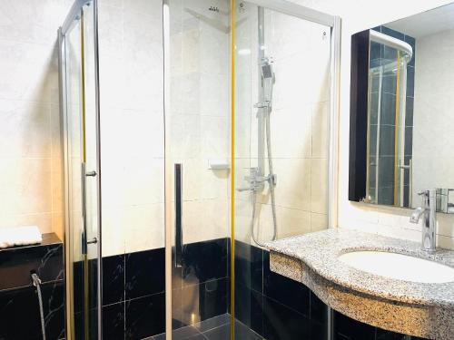 Koupelna v ubytování Penview Hotel