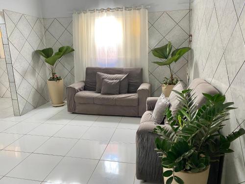 Ruang duduk di Casa das Flores