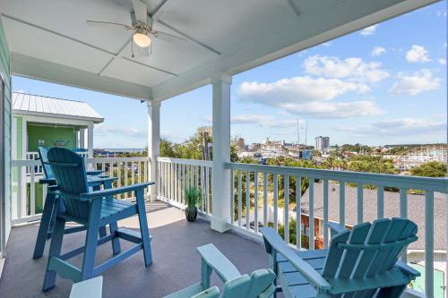 Ban công/sân hiên tại DERBY BLUE A- Ocean Views- Garage & EV Charger