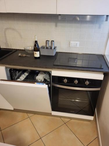 Η κουζίνα ή μικρή κουζίνα στο apartment Soleschiano