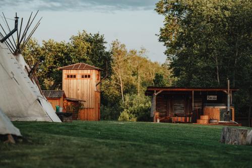 Zahrada ubytování Tipivillage