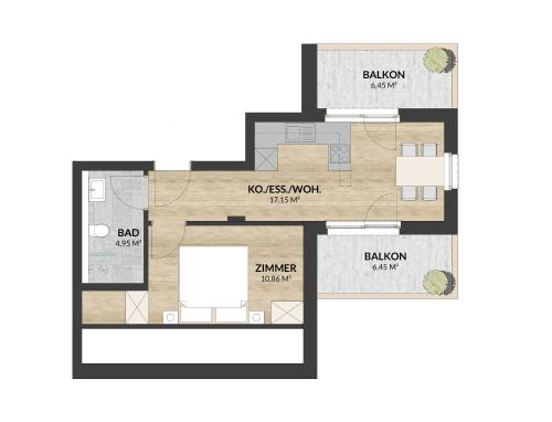 a floor plan of a house at A CASA Türkis in Sölden