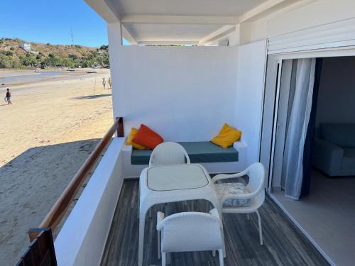 Χώρος καθιστικού στο La Plage