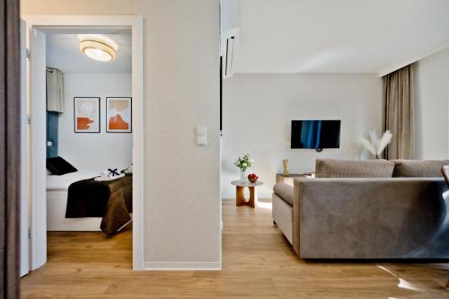 Letto o letti in una camera di Apartamenty Wyspa BlueApart Jastarnia