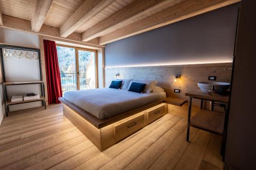 Ένα ή περισσότερα κρεβάτια σε δωμάτιο στο Bazzario Loft