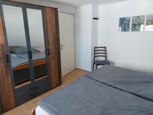 Katil atau katil-katil dalam bilik di Ferienwohnung Klärchen mit Balkon
