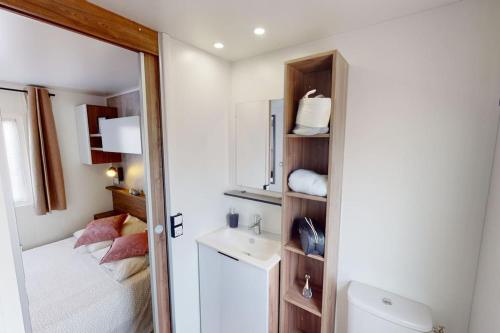 Koupelna v ubytování Mobil home Cygne 85