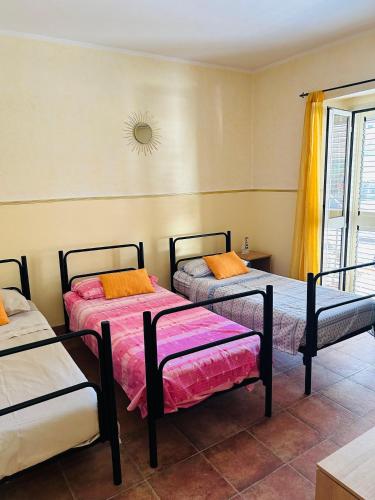 Cama o camas de una habitación en Oikos