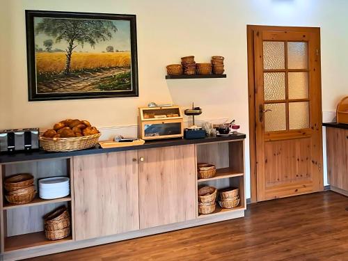 Kuchyň nebo kuchyňský kout v ubytování Peters - das Genusshotel in der Wingst