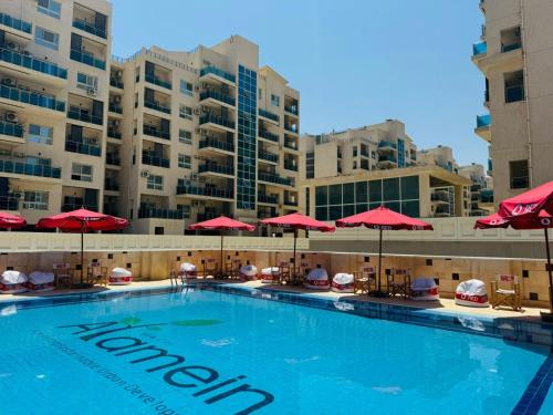 Πισίνα στο ή κοντά στο Apartment at El Down Town New El Alamein