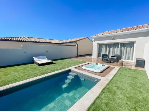 Suite avec jacuzzi et piscine