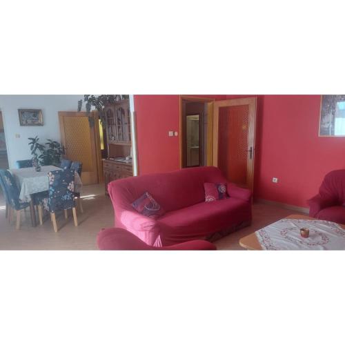 Χώρος καθιστικού στο Apartman Dino