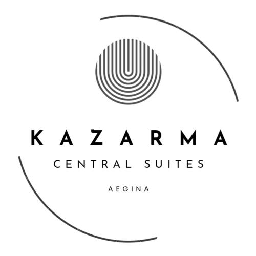 a logo with a fingerprint in a circle at Kazarma Central Suites - Apartment Complex in Egina
