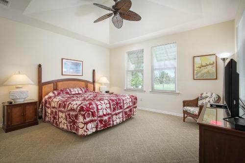 Postel nebo postele na pokoji v ubytování Fairway Villas Waikoloa by OUTRIGGER