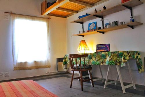Χώρος καθιστικού στο Casa en las sierras con Cine