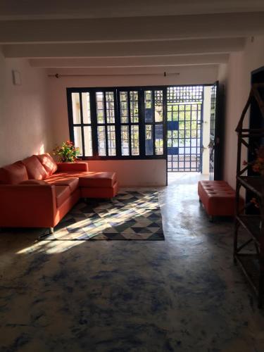 Posezení v ubytování CASAMARAZUL Beach house