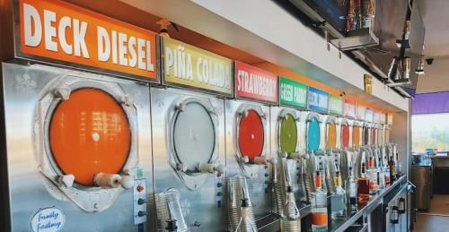 a row of washing machines on display in a store at Newly remodeled 8-steps to sand path of Beach! in Siesta Key