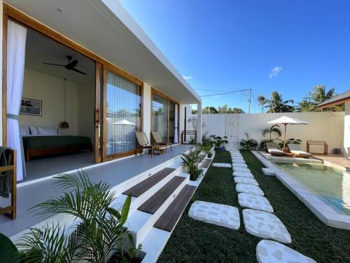 Κήπος έξω από το Turtle Villa