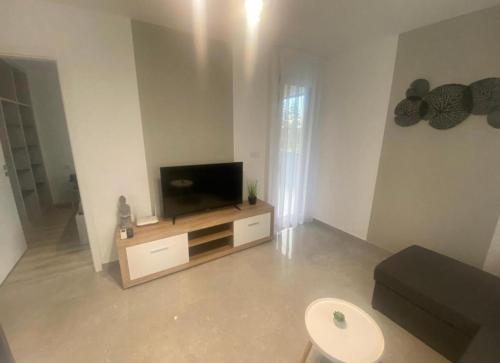 Μια τηλεόραση ή/και κέντρο ψυχαγωγίας στο Lake View Apartman