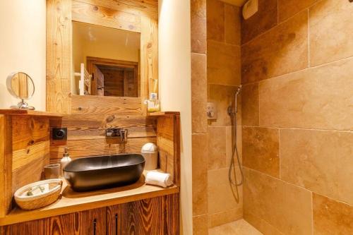 Koupelna v ubytování Appartement La Clusaz, Les Fiaux 4 personnes