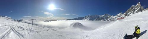 Casa Camos Cervinia v zimě