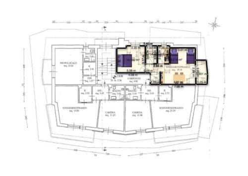 Půdorys ubytování Casa Camos Cervinia