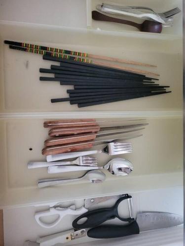 a drawer filled with lots of different types of tools at 小浜島 182号棟 in Kohama