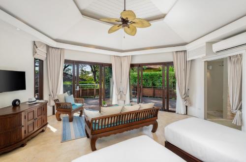 Postel nebo postele na pokoji v ubytování SAii Koh Samui Villas - Adult only 12 plus