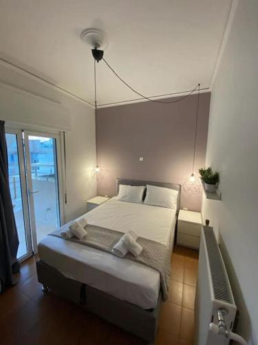 Postel nebo postele na pokoji v ubytování Pent house with terrace