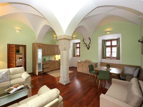 Χώρος καθιστικού στο Schloss am See Fischhorn