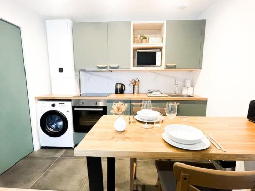 Dapur atau dapur kecil di Studio cosy