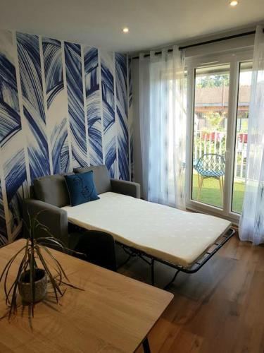 Χώρος καθιστικού στο Appartement T1 bis avec balcon