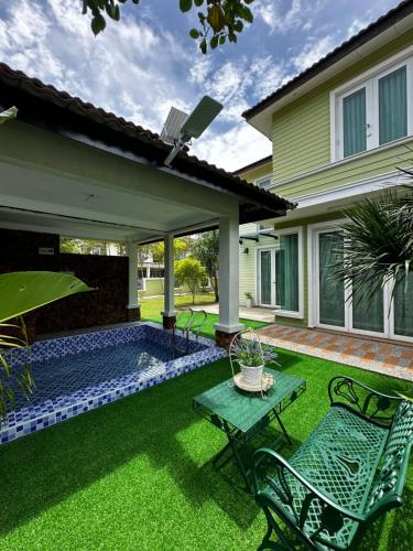 Zahrada ubytování Green Homestay