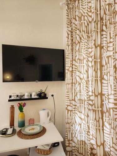 TV a/nebo společenská místnost v ubytování Dhami Apartment