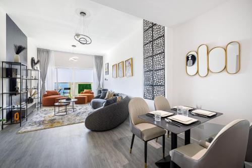 Sleek nordic style seaview condo