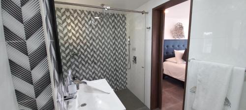 Koupelna v ubytování Jordan Hotel Boutique