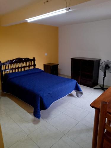 Katil atau katil-katil dalam bilik di Hotel y Balneario San Fernando