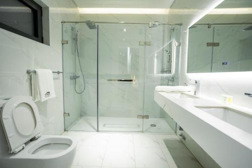 Koupelna v ubytování Space Quality Apart Hotel