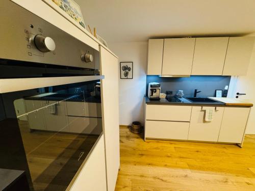 Kuchyň nebo kuchyňský kout v ubytování Ferien- und Business Apartment