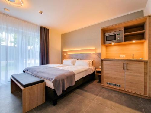 Ένα ή περισσότερα κρεβάτια σε δωμάτιο στο Hotel Schwarzes Ross