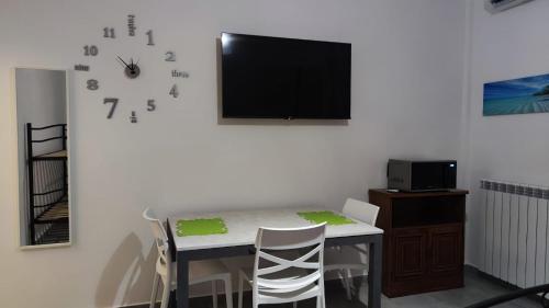 TV a/nebo společenská místnost v ubytování Relax Apartment Bergamo