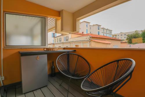 "Le Méditerranée" Plein centre, Terrasse, Rénové