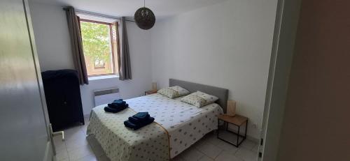 Postel nebo postele na pokoji v ubytování Le Colibri