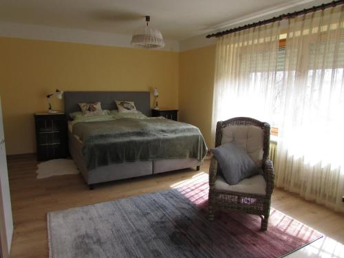 Ένα ή περισσότερα κρεβάτια σε δωμάτιο στο Ferienhaus Ulrich