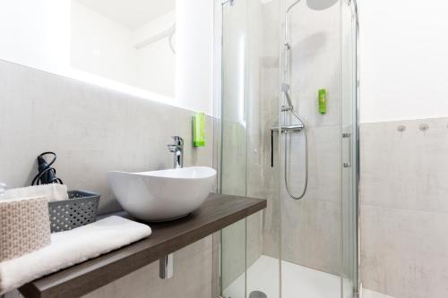 Koupelna v ubytování Hotel Regina