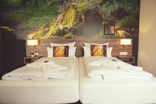 Hotel Mein Bergblickにあるベッド