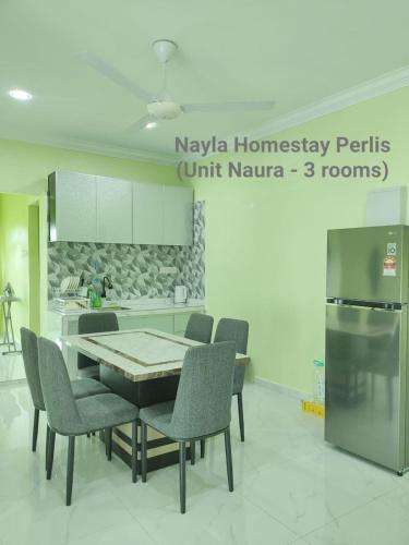 Dapur atau dapur kecil di NAYLA Homestay Perlis - Unit NAURA