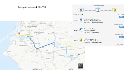 a screenshot of a map of a subway at Chez J-JM in Marseille