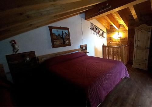 Postel nebo postele na pokoji v ubytování la cobuetta de tanta